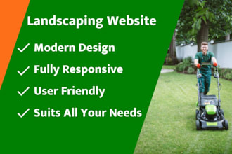 do landscape website, lawn care website, landscaping website design