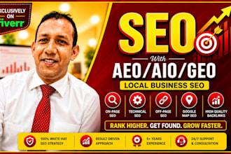 do local SEO service gmb and website optimization with aeo,aio,GEO