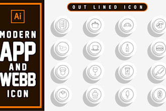 Best Deals!  line icon for the website and app