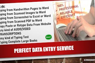 do data entry, copy paste, online or offline typing work job