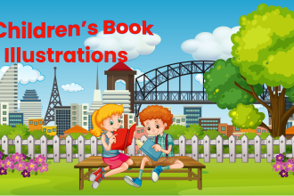 create high resolution children storybook illustrations for kdp