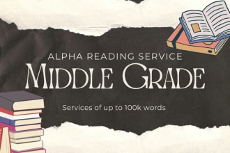 alpha read your middle grade novel and send annotated feedback