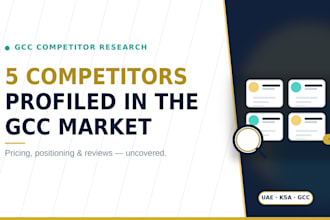 research and profile up to 5 competitors in the uae and gcc market