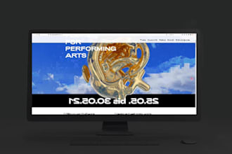create and realize a beautiful website homepage