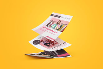 design creative professional trifold or bifold brochure