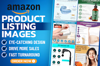 design amazon listing images and product images