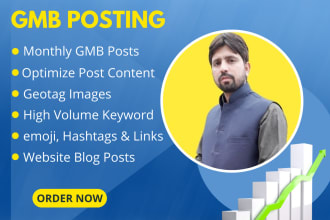 create and schedule optimized content for gmb post with geotag photos