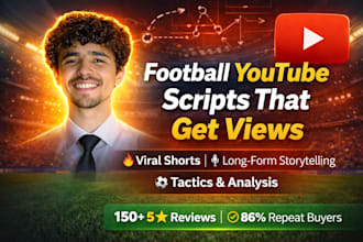 write football scripts for your youtube channel