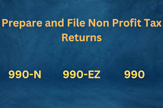prepare and file 990 990ez 990n and 990pf