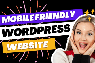 design amazing wordpress website or portfolio full website creation