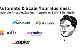 automate your business using airtable, zapier, integromat, softr, google sheets