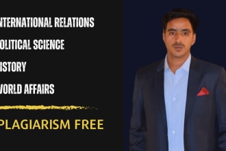 write on international relations, political science and history