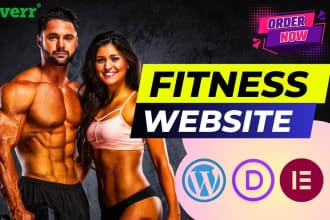 design attractive fitness, sports, yoga and gym workout website