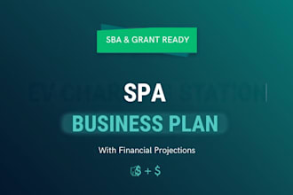 write an sba and investor ready spa or med spa business plan