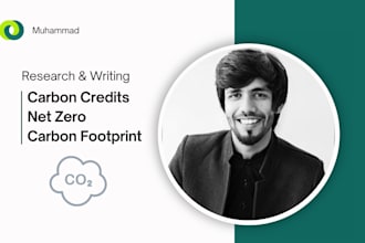 research and write about carbon credits, carbon footprint, net zero