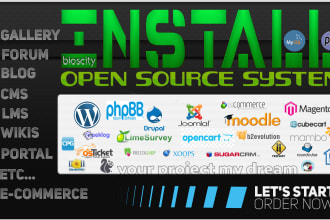 install blog forum ecommerce portal lms cms oss php script