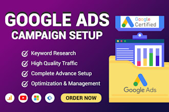 setup, manage and optimize google adwords, PPC campaigns