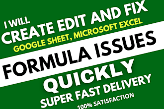 fix microsoft excel formula issues