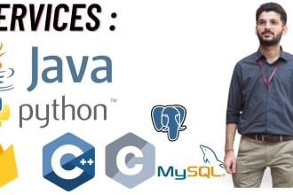 complete your java c, cpp, python , json api and other programming assignments