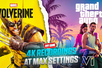 record gameplay footage at 4k 60fps of any game