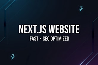build a nextjs website optimized for SEO and performance