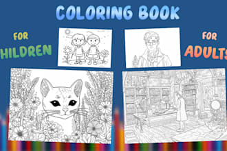 make kdp coloring book pages and cover