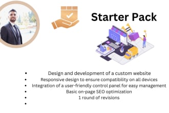build a website with an easy to use control panel