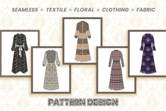design seamless textile or fabric pattern