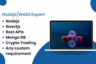 do nodejs script web3 integration and rest apis backend