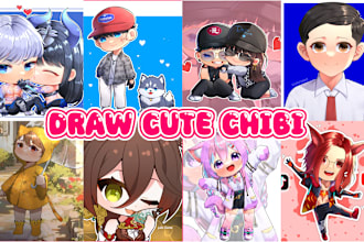 draw cute, beautiful chibi anime art in my style