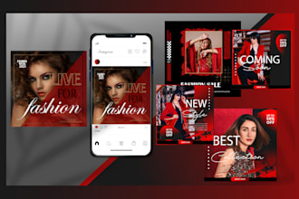 design creative instagram and facebook posts