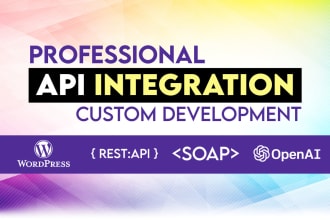 professional PHP API integration for web and mobile applications