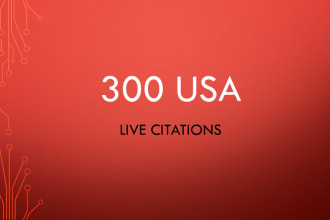 do top 300 USA local citations to listing your business