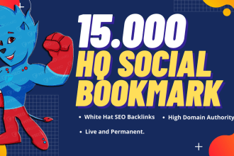 seo social bookmark backlinks for your website and youtube ranking