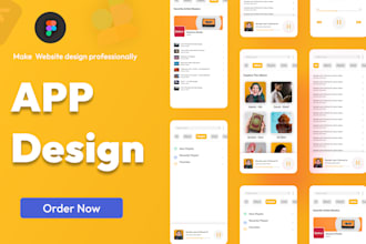 create mobile app design website and app UI UX design in figma