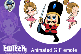 create a animated GIF and emotes for twitch