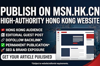 do hong kong ,singapore guest post backlinks on high da site