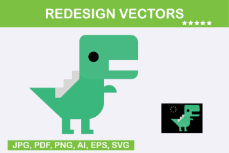 vector tracing, modifying or redesigning any logo, image, and sketch