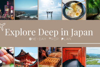 create a niche schedule for a trip to japan