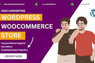 design high converting woocommerce dropshipping store