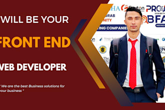be your flutter front end web developer