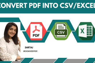 convert PDF into CSV or excel