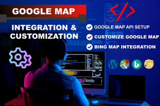 integrate google maps API to your website using javascript