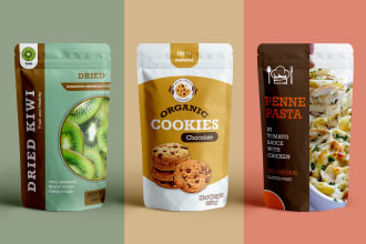 do pouch bag, product label design,food packaging