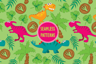 design unique seamless pattern for fabric print or wallpaper