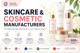 provide skincare, beauty and cosmetic manufacturers for your brand
