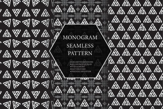 design a seamless luxury monogram pattern for your brand