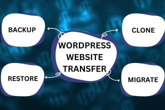 clone, migrate, backup, and transfer wordpress website