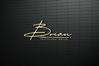 design modern handwritten signature logo for your business