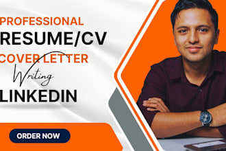 write, edit and update resume, cover letter and linkedin
